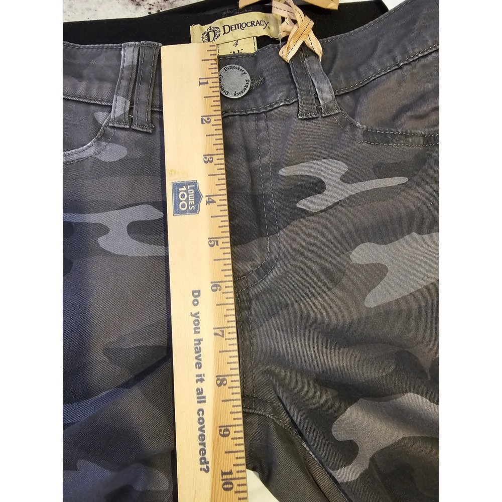 Democracy Ab Technology Jeggings Womens 4 Grey Camo Curve Equality Slimming Pant - Picture 6 of 9
